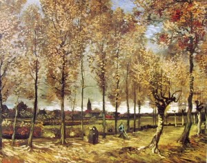 Vincent van Gogh: Filari di pioppi, Rotterdam Museum Boymans – Van Beuningen.